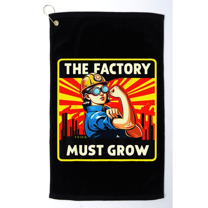 The Factory Must Grow Golf Towel