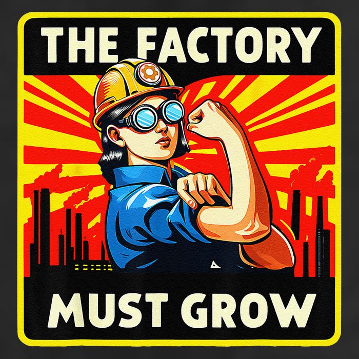 The Factory Must Grow Golf Towel