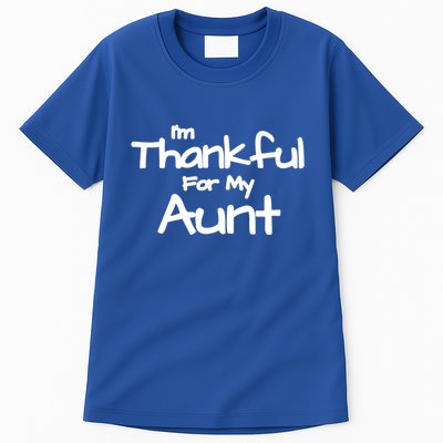 Thankful For My Aunt Matching Family And Friends Gift Tall T-Shirt