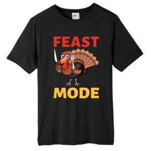 Thanksgiving Feast Mode Funny Turkey Gift Tall Fusion ChromaSoft Performance T-Shirt