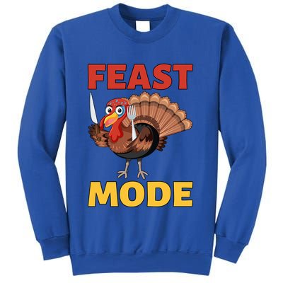 Thanksgiving Feast Mode Funny Turkey Gift Sweatshirt