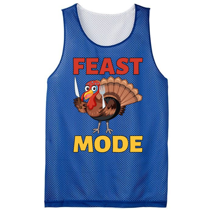 Thanksgiving Feast Mode Funny Turkey Gift Mesh Reversible Basketball Jersey Tank