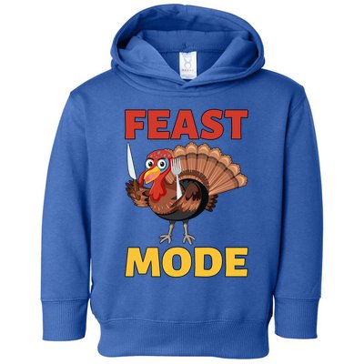 Thanksgiving Feast Mode Funny Turkey Gift Toddler Hoodie
