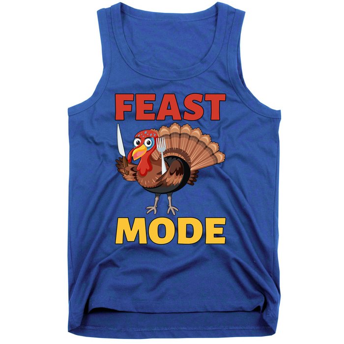 Thanksgiving Feast Mode Funny Turkey Gift Tank Top