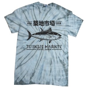 Tsukiji Fish Market Tuna Streetwear Tokyo Anime Tie-Dye T-Shirt