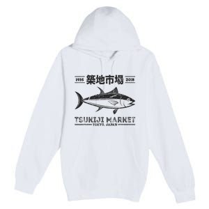 Tsukiji Fish Market Tuna Streetwear Tokyo Anime Premium Pullover Hoodie