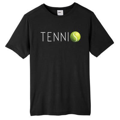 Tennis For Men Women Cool Text Tennis Ball Tall Fusion ChromaSoft Performance T-Shirt