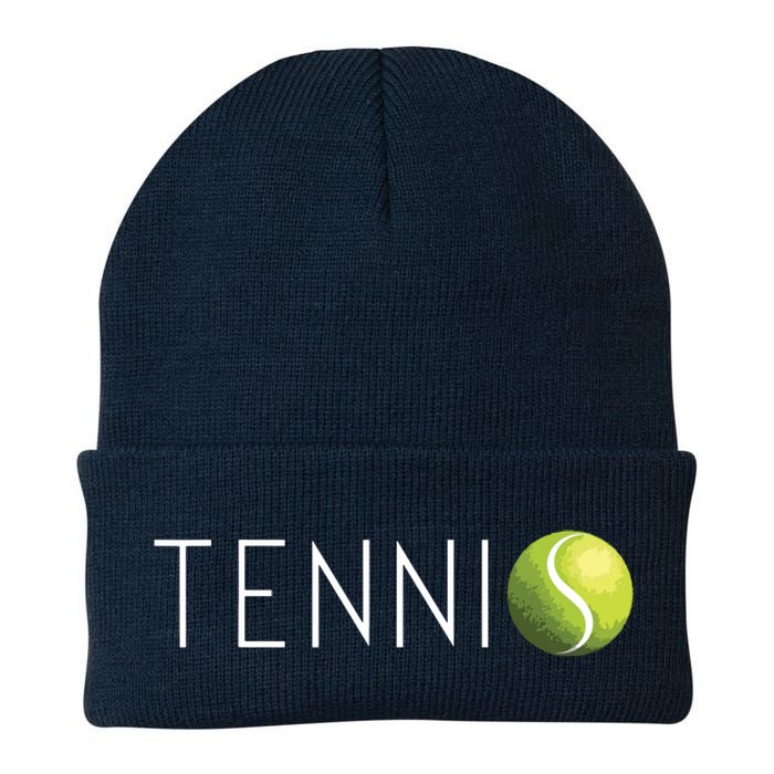 Tennis For Men Women Cool Text Tennis Ball Knit Cap Winter Beanie