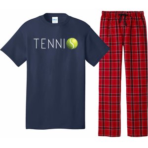 Tennis For Men Women Cool Text Tennis Ball Pajama Set