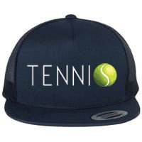 Tennis For Men Women Cool Text Tennis Ball Flat Bill Trucker Hat