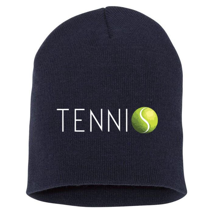 Tennis For Men Women Cool Text Tennis Ball Short Acrylic Beanie