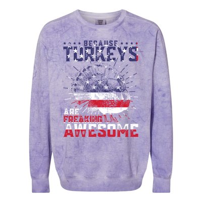 Thanksgiving Feast Mode Gift Colorblast Crewneck Sweatshirt