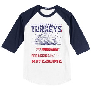 Thanksgiving Feast Mode Gift Baseball Sleeve Shirt