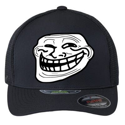 Troll Face Meme Funny Dank Meme Troll Face Flexfit Unipanel Trucker Cap