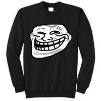 Troll Face Meme Funny Dank Meme Troll Face Tall Sweatshirt