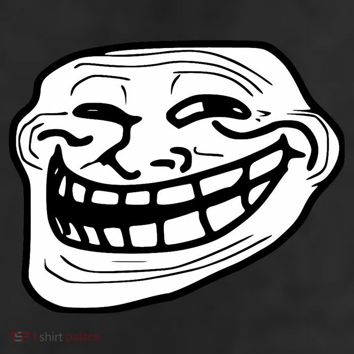 Troll Face Meme Funny Dank Meme Troll Face 25L Jumbo Tote