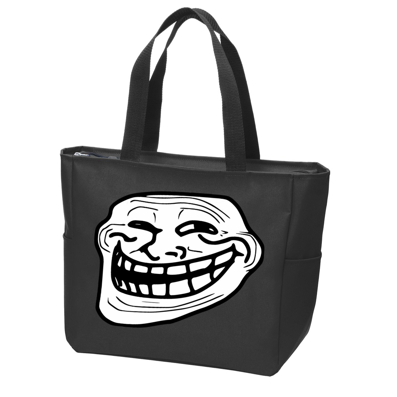 Troll Face Meme Funny Dank Meme Troll Face Zip Tote Bag