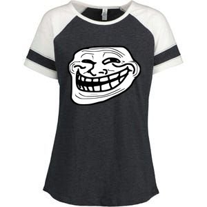 Troll Face Meme Funny Dank Meme Troll Face Enza Ladies Jersey Colorblock Tee