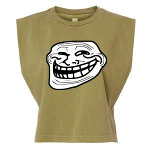 Troll Face Meme Funny Dank Meme Troll Face Garment-Dyed Women's Muscle Tee