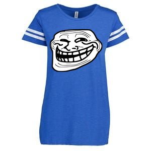 Troll Face Meme Funny Dank Meme Troll Face Enza Ladies Jersey Football T-Shirt