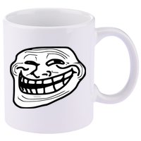 Troll Face Meme Funny Dank Meme Troll Face 11oz C Handle Ceramic Mug