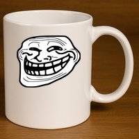 Troll Face Meme Funny Dank Meme Troll Face 11oz C Handle Ceramic Mug