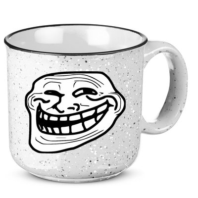 Troll Face Meme Funny Dank Meme Troll Face 15oz Campfire Ceramic Mug