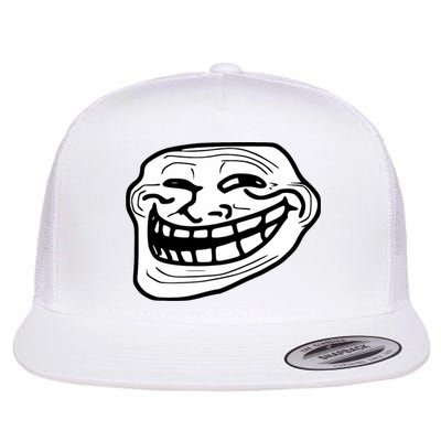 Troll Face Meme Funny Dank Meme Troll Face Flatbill Hat