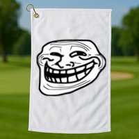 Troll Face Meme Funny Dank Meme Troll Face Golf Towel