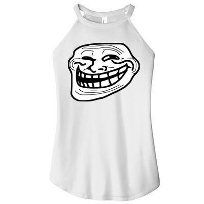 Troll Face Meme Funny Dank Meme Troll Face Women's Perfect Tri Rocker Tank