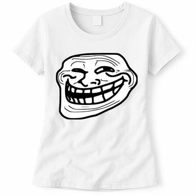Troll Face Meme Funny Dank Meme Troll Face Womens T-Shirt