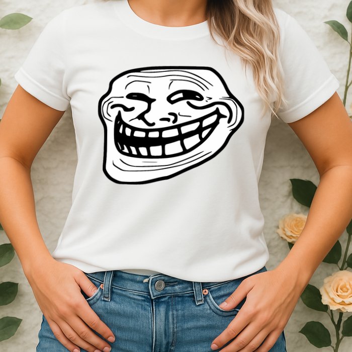 Troll Face Meme Funny Dank Meme Troll Face Womens T-Shirt