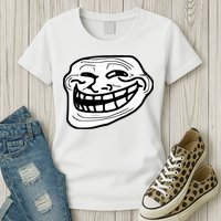 Troll Face Meme Funny Dank Meme Troll Face Womens T-Shirt
