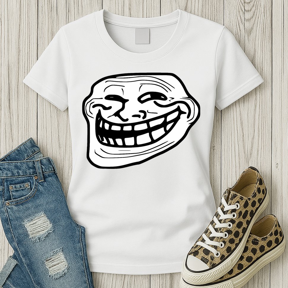 Troll Face Meme Funny Dank Meme Troll Face Womens T-Shirt
