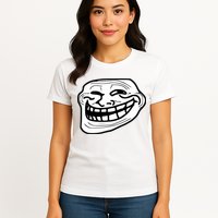 Troll Face Meme Funny Dank Meme Troll Face Womens T-Shirt