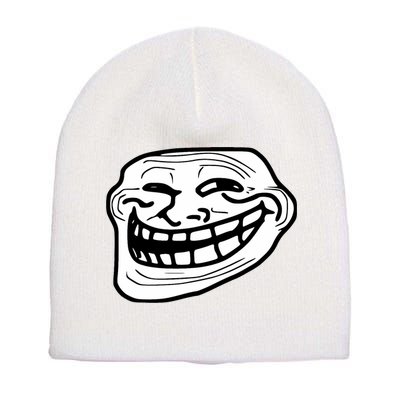 Troll Face Meme Funny Dank Meme Troll Face Short Acrylic Beanie