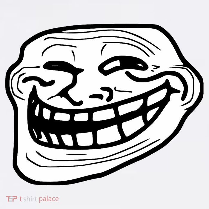 Troll Face Meme Funny Dank Meme Troll Face Short Acrylic Beanie
