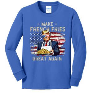 Trump Funny Make Fries Great Again Kids Long Sleeve Shirt