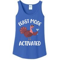 Thanksgiving Feast Mode Cool Gift Trot Turkey Martini Gift Ladies Essential Tank