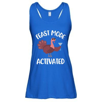 Thanksgiving Feast Mode Cool Gift Trot Turkey Martini Gift Ladies Essential Flowy Tank