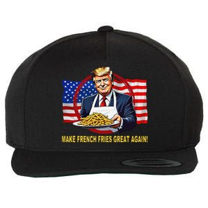 Trump Funny Make Fries Great Again Wool Snapback Cap