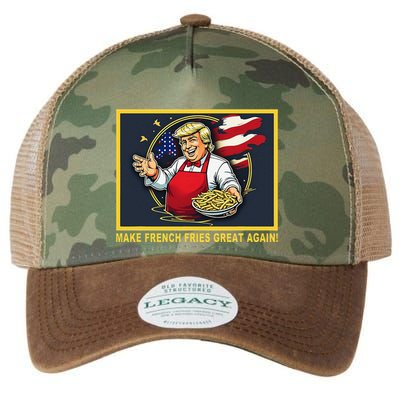 Trump Funny Make Fries Great Again Legacy Tie Dye Trucker Hat