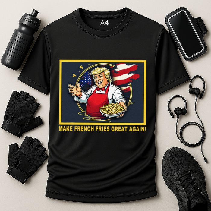 Trump Funny Make Fries Great Again Cooling Performance Crew T-Shirt