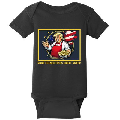 Trump Funny Make Fries Great Again Baby Bodysuit