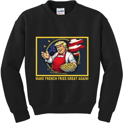 Trump Funny Make Fries Great Again Kids Sweatshirt