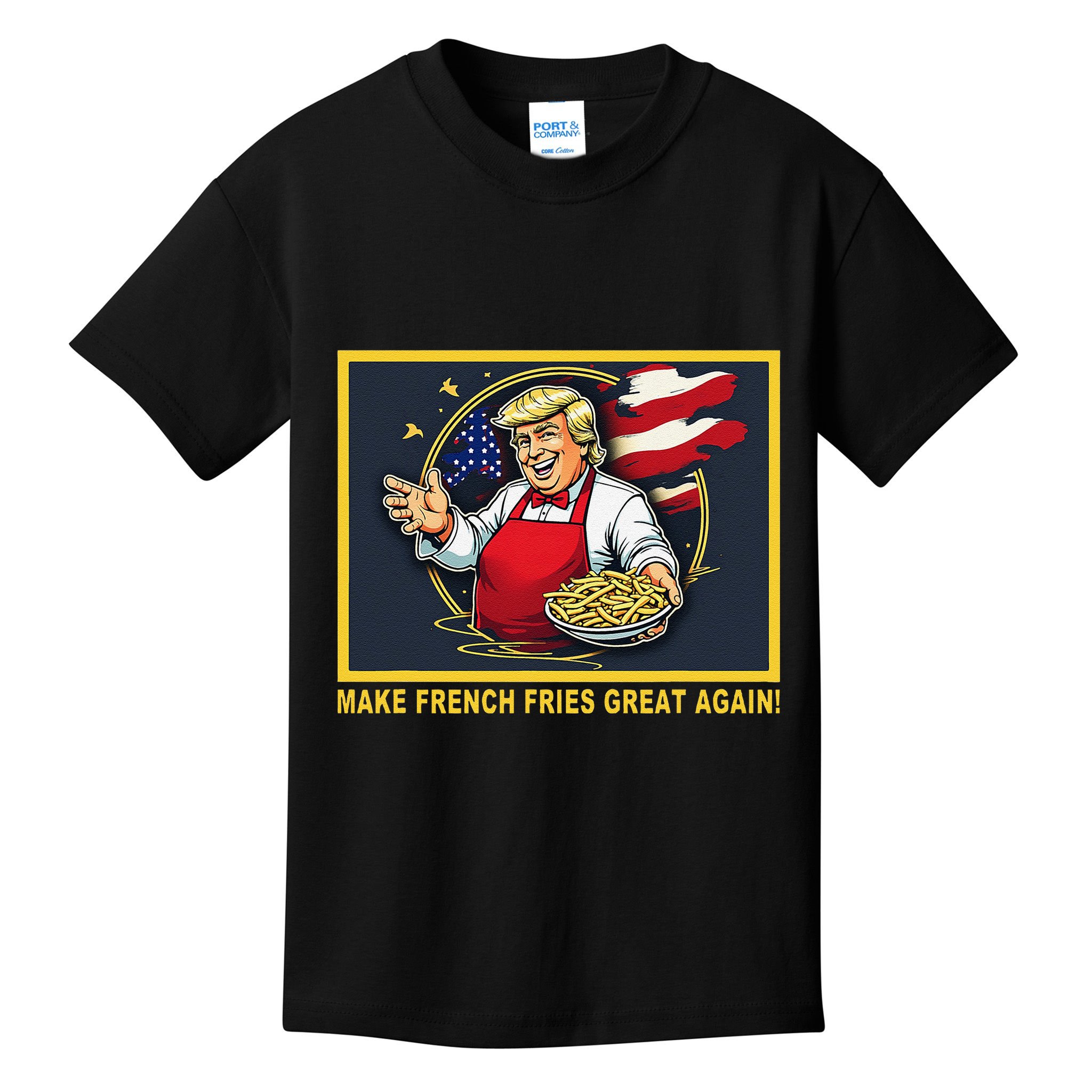 Trump Funny Make Fries Great Again Kids T-Shirt