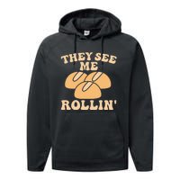 Thanksgiving Family Matching Outfit They See Me Rollin Performance Fleece Hoodie