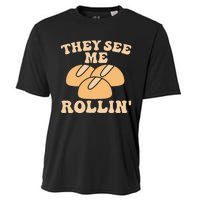 Thanksgiving Family Matching Outfit They See Me Rollin Cooling Performance Crew T-Shirt