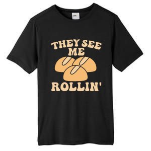 Thanksgiving Family Matching Outfit They See Me Rollin Tall Fusion ChromaSoft Performance T-Shirt