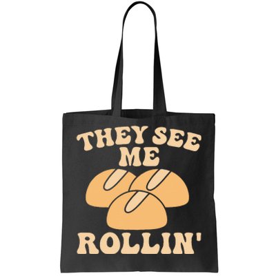 Thanksgiving Family Matching Outfit They See Me Rollin Tote Bag